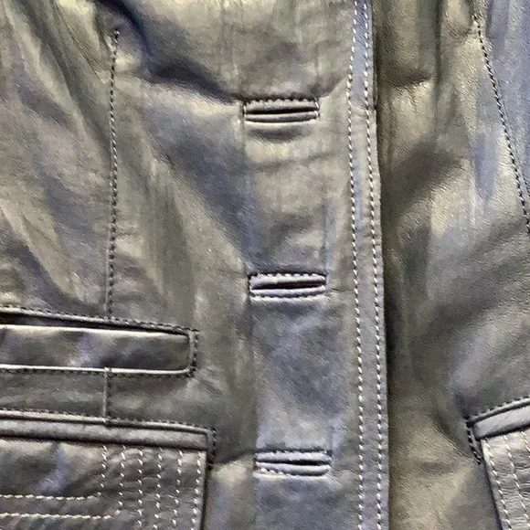 DANIER Leather Blazer - Picture 7 of 11